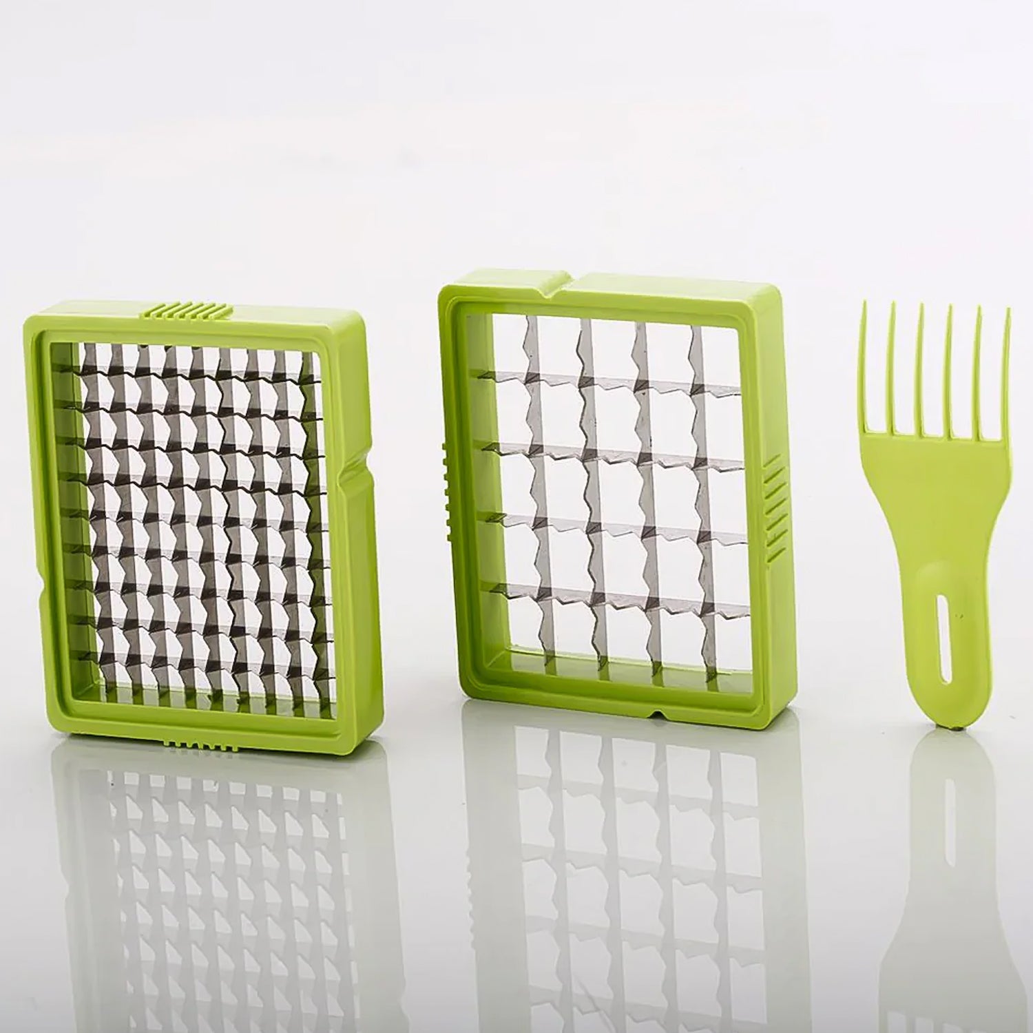 2 In 1 Potato Chipser  Slicer French Fries Maker Finger Chips  Plastic  Two Blades Finger Chips Cutter For Kitchen Accessoryvegetable Fruit Slicer (1 Pc) 2 In 1 Potato Chipser  Slicer French Fries Maker Finger Chips  Plastic  Two Blades Finger Chips Cutter For Kitchen Accessoryvegetable Fruit Slicer (1 Pc)